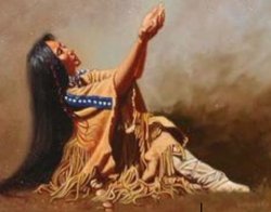 Praying Native Woman Meme Template