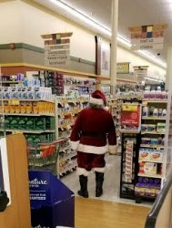 Santa Claus shopping Meme Template