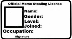 Meme stealer license  Meme Template