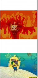 spongebob heat comparation  Meme Template