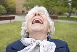 Old Woman laughing Meme Template