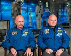 Astronaut Scott Kelly and his brother Mark Kelly Meme Template