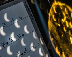 Calendar with Crescent Moons Meme Template