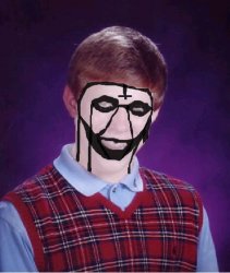 Bad Luck Brian Black Metal Meme Template