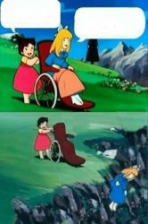 wheelchair chicks Meme Template
