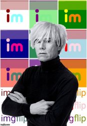 Andy Warhol imgflip Meme Template