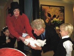 Gangbang MJ and Clinton plus baby Meme Template