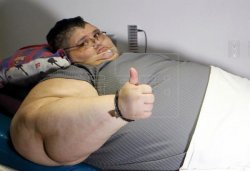 obese man thumbs up Meme Template