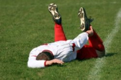 Soccer Player On The Ground Meme Template