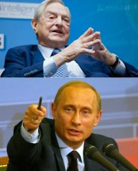 Putin vs Soros Meme Template