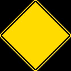 Yellow Diamond - Road Warning Sign Meme Template