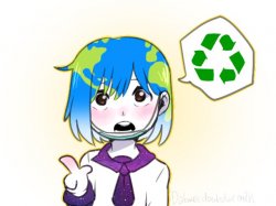 Earth-chan Meme Template