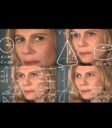 Woman calculating black Meme Template