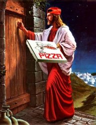 Jesus' pizza delivery Meme Template