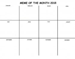 Meme of the Month Meme Template