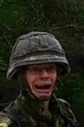 Scared Soldier Meme Template