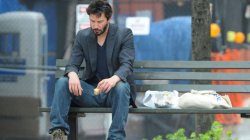 Sad Keanu Reeves on a bench Meme Template