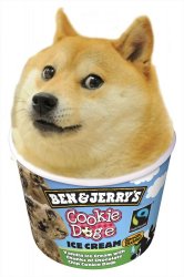 Ice cream doge Meme Template