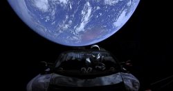 SpaceX Spaceman Leaving Earth Meme Template