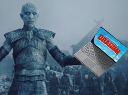 Night King Laptop Meme Template