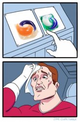 Two Tide Pods Meme Template