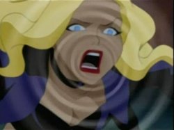 black canary shouting/screaming Meme Template