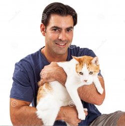 Man holding cat Meme Template