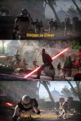 sector is clear Meme Template
