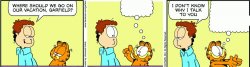 Garfield comic vacation Meme Template