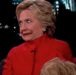 Hilary Clinton Awkward Face Meme Template
