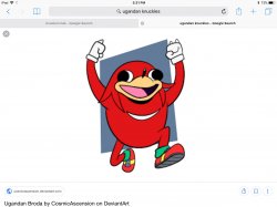 Happy Ugandan knuckles Meme Template