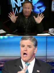 Alex jones sean Hannity  Meme Template