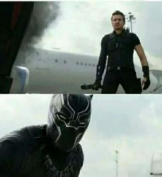 Clint vs Black Panther Meme Template