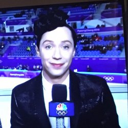 Johnny Weir(d hair) Meme Template