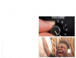 Turn up the volume wide Meme Template