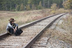 walking dead train tracks Meme Template