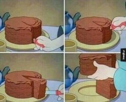 cake slice Meme Template