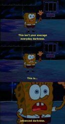 Sponge bob darkness Meme Template