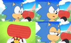 Unamused Sonic Meme Template