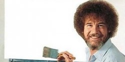 Bob Ross Blank Canvas Meme Template