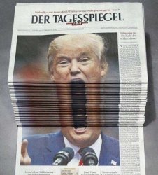 Trump newspaper Meme Template