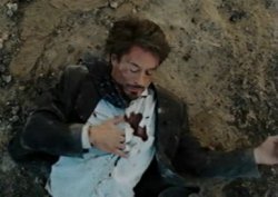 Tony Stark shot wounded Meme Template