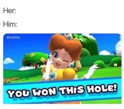 You won this hole Meme Template