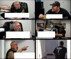 american chopper argue argument sidebyside Meme Template