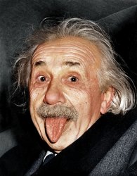 Einstein - Not So Serious  Meme Template