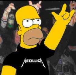 Metallica Homer Meme Template