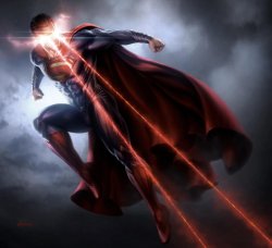 Superman Heat Vision Meme Template
