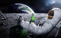Astronaut Moon Lounge Meme Template