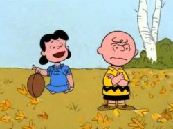 Lucy football and Charlie Brown Meme Template