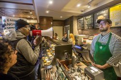 Starbucks Bullhorn  Meme Template